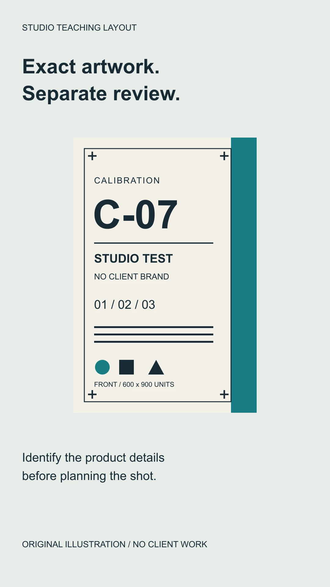 Planned vertical layout places the headline above the complete carton and supporting explanation below.